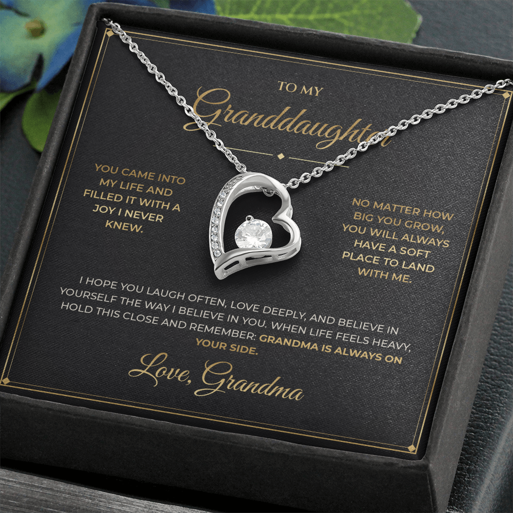 To My Granddaughter – From Grandma – Forever Love Necklace