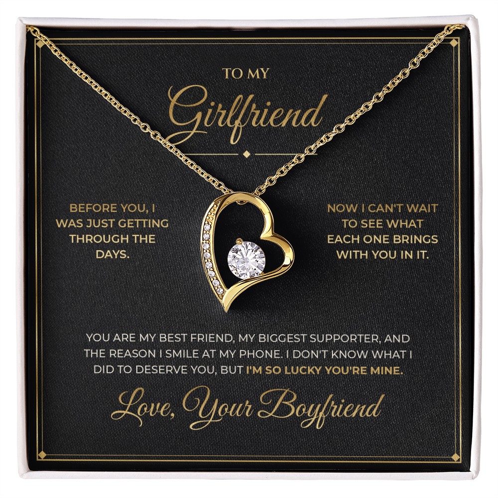 To My Girlfriend – From Boyfriend – Forever Love Necklace