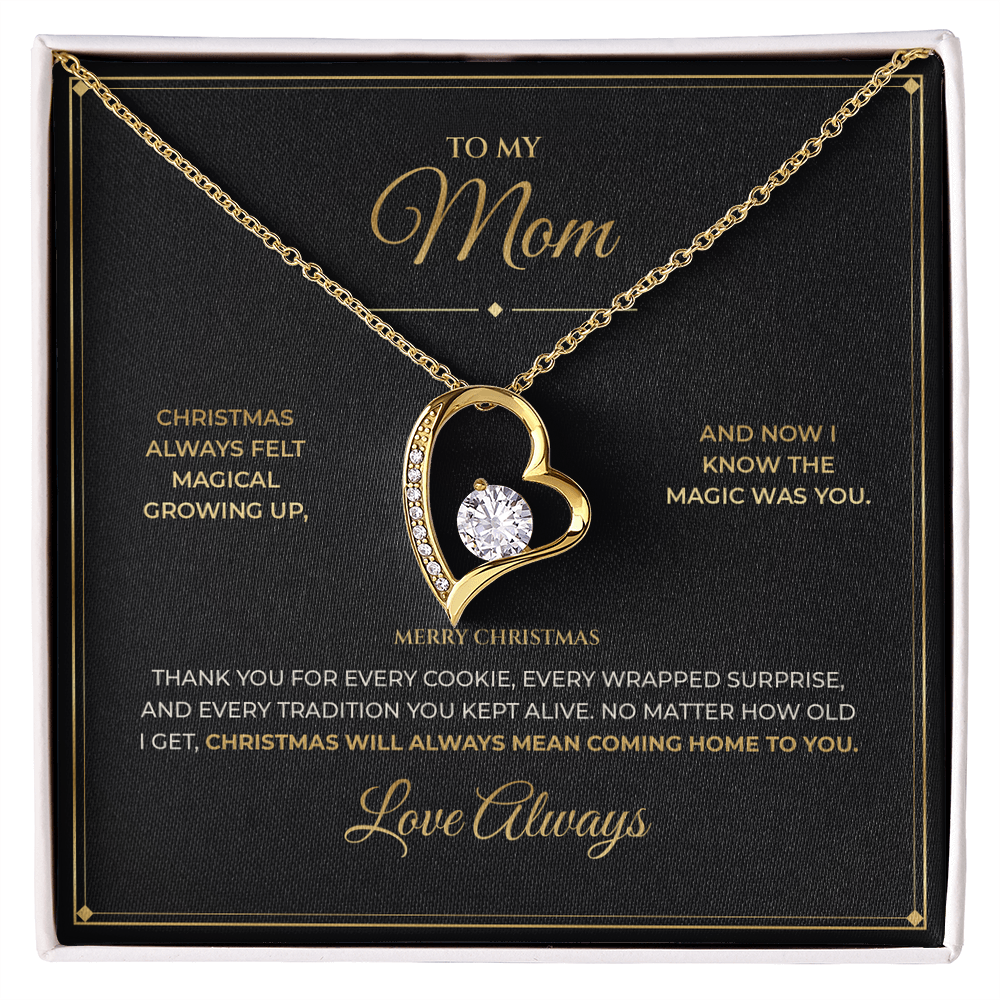 To My Mom – Christmas Gift – Forever Love Necklace
