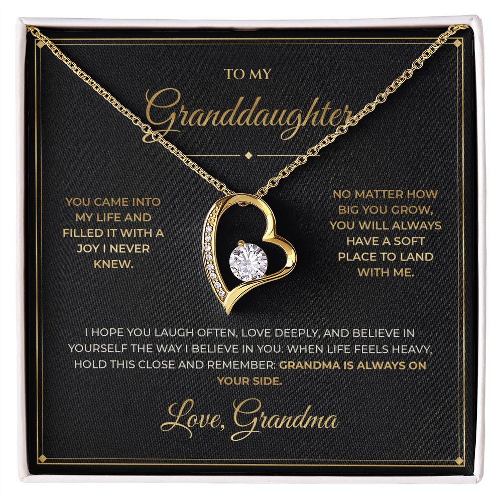 To My Granddaughter – From Grandma – Forever Love Necklace