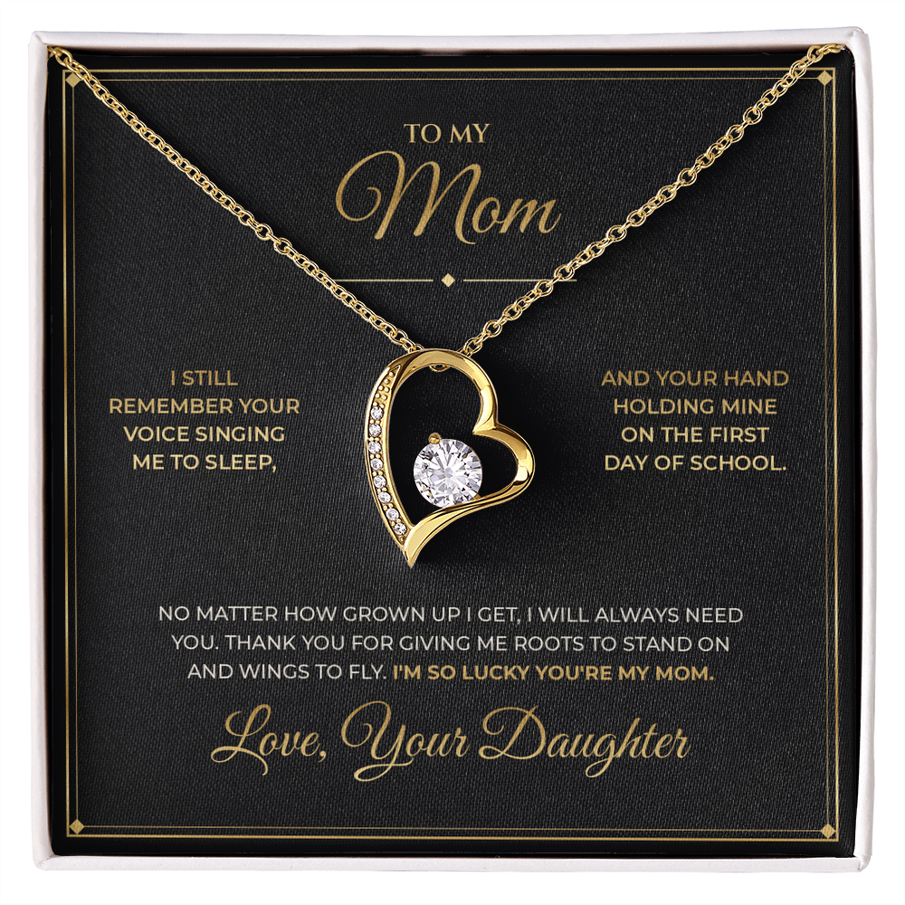To My Mom – From Daughter – Forever Love Necklace
