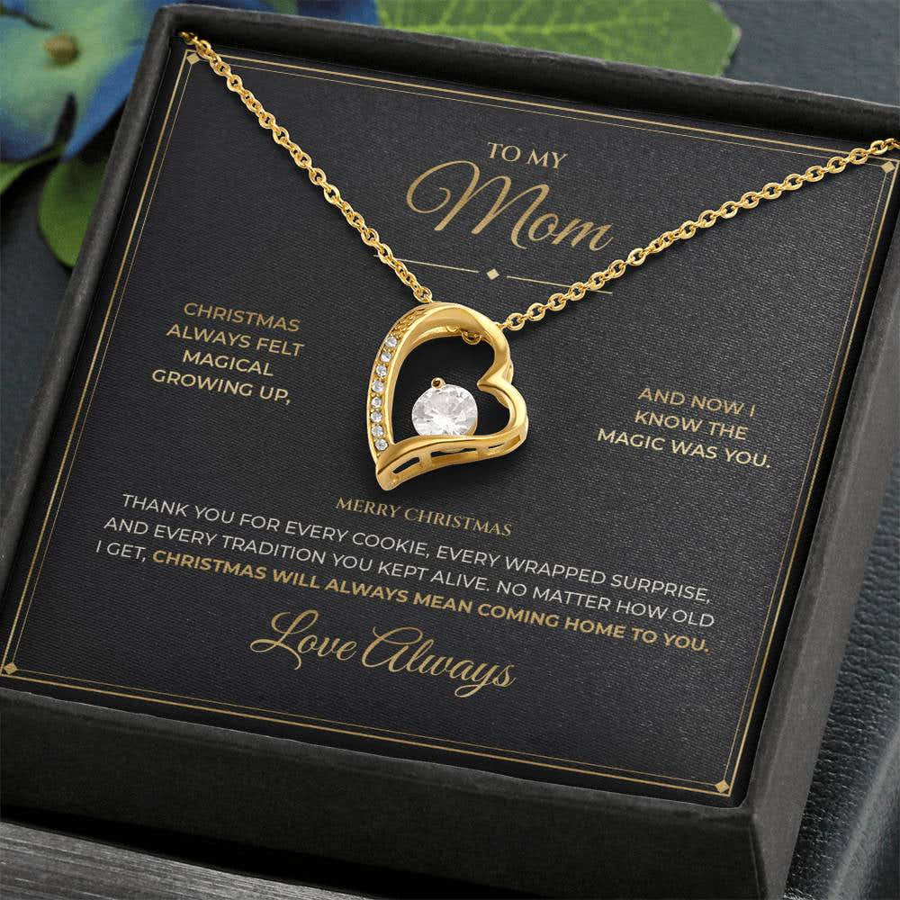 To My Mom – Christmas Gift – Forever Love Necklace