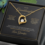 To My Granddaughter – From Grandpa – Forever Love Necklace